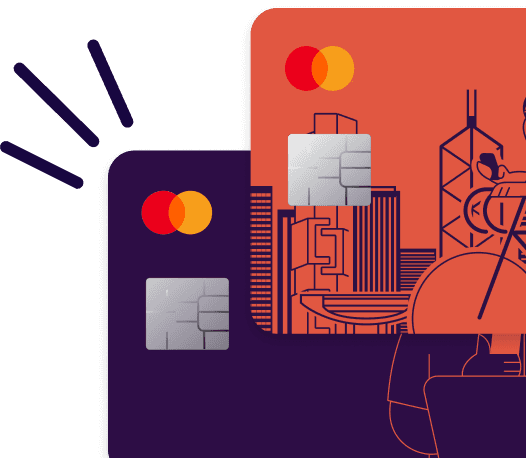 A picture of Statrys virtual and physical Mastercard cards